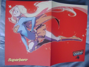 Supergirl on the cover by Shigeto Koyama